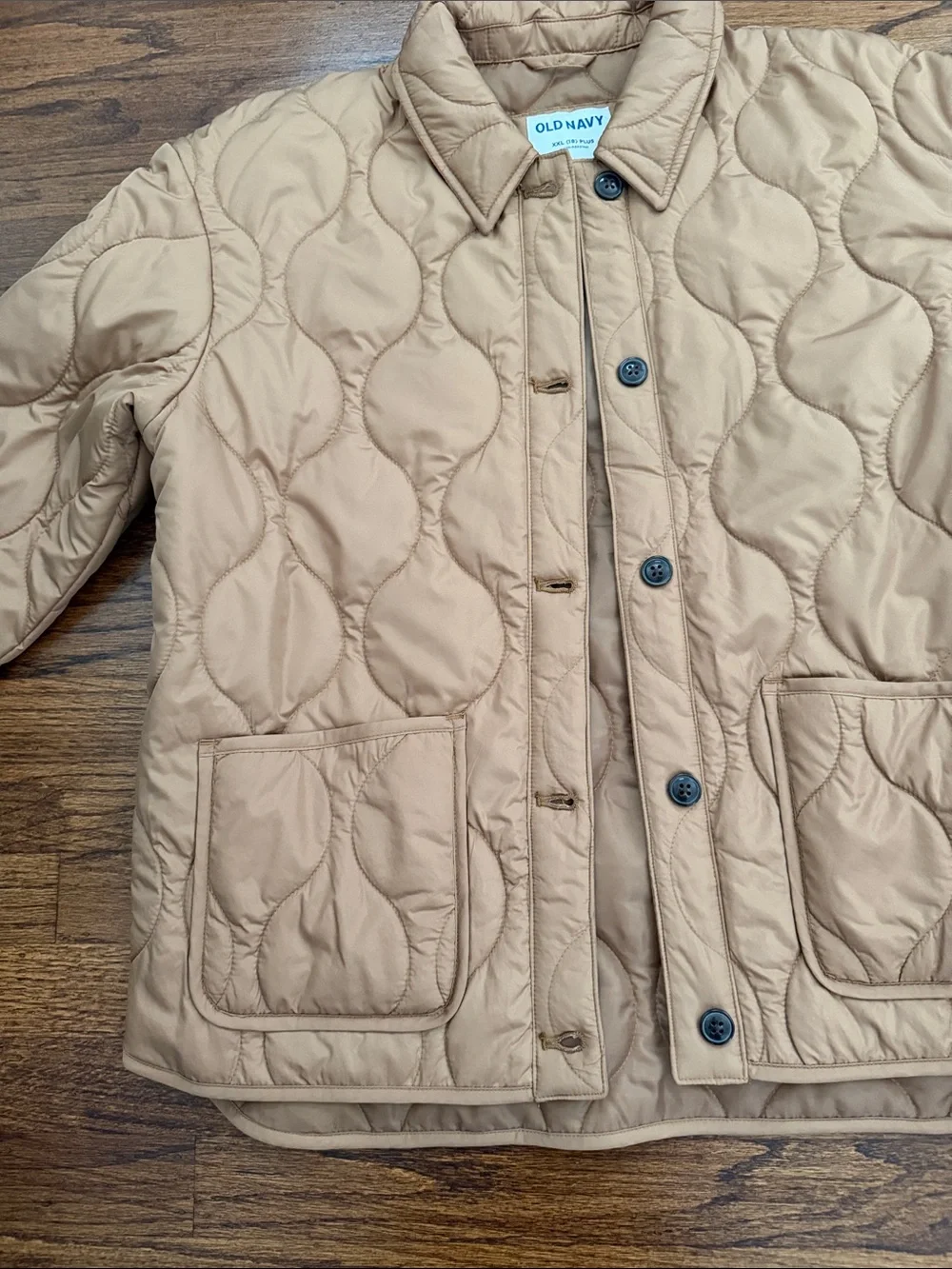 Old Navy Kids Quilted Beige Puffer Jacket
